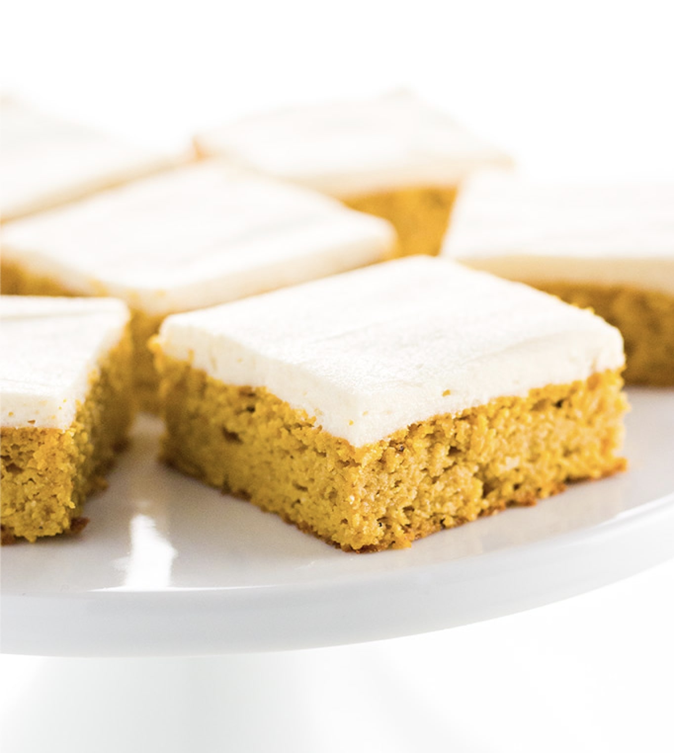 Low Carb Healthy Pumpkin Bars with Dairy-Free Cream Cheese Frosting